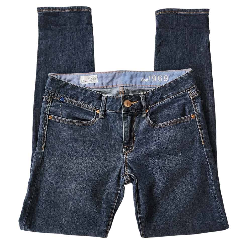 Gap Always Skinny Jeans Sz 26/2a - Picture 2 of 6